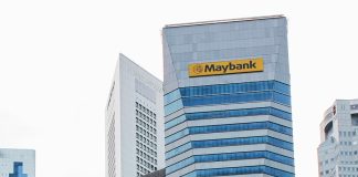 Up-close view of the top of the Maybank Tower on Battery Road, Singapore. 16 October 2012 | Cropped from a photo by Balaji Srinivasan / Pexels / NHA File Photo